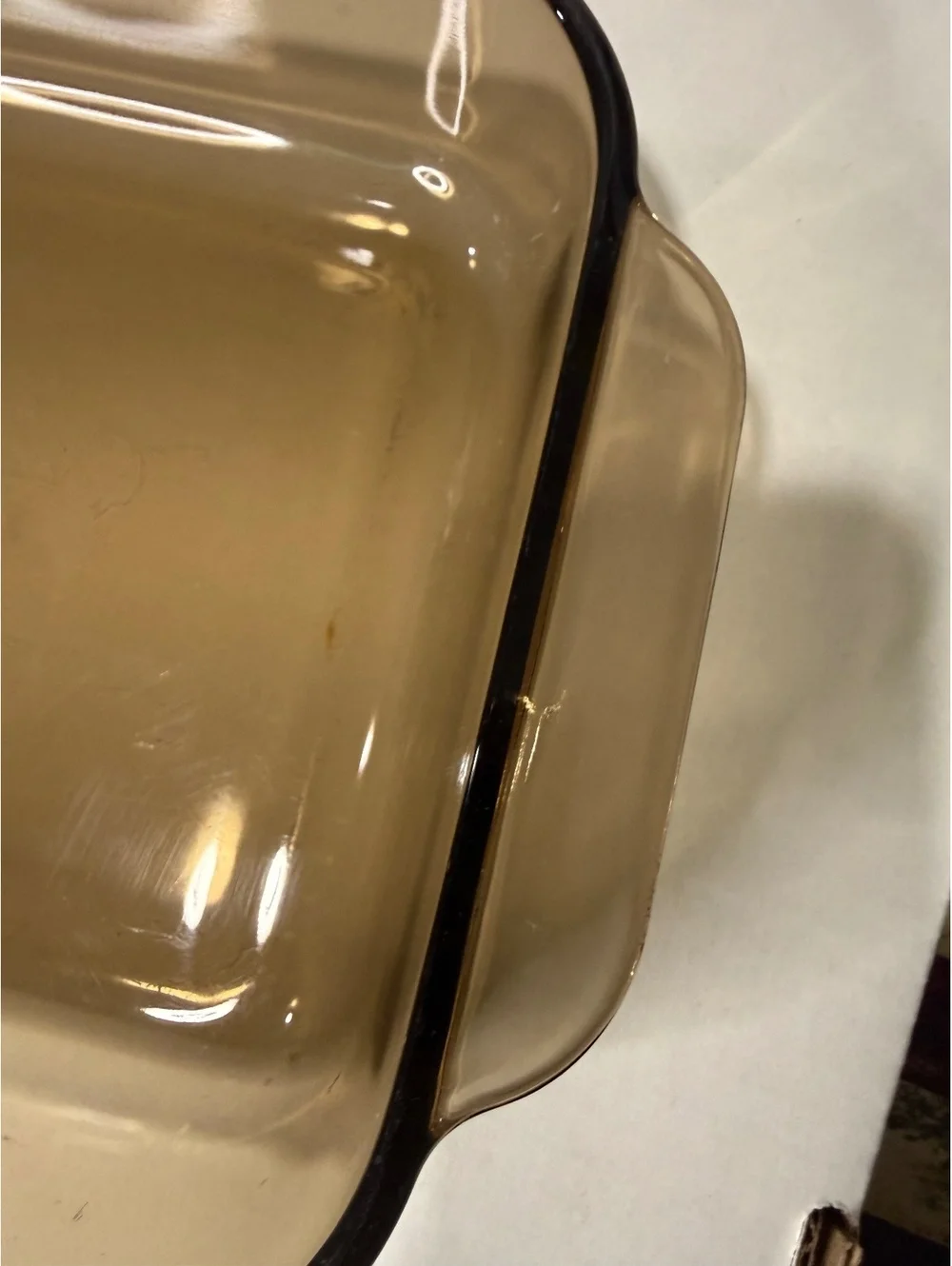 Pyrex 232-R Amber Brown Glass 2 Qt Rectangular Baking Dish USA
